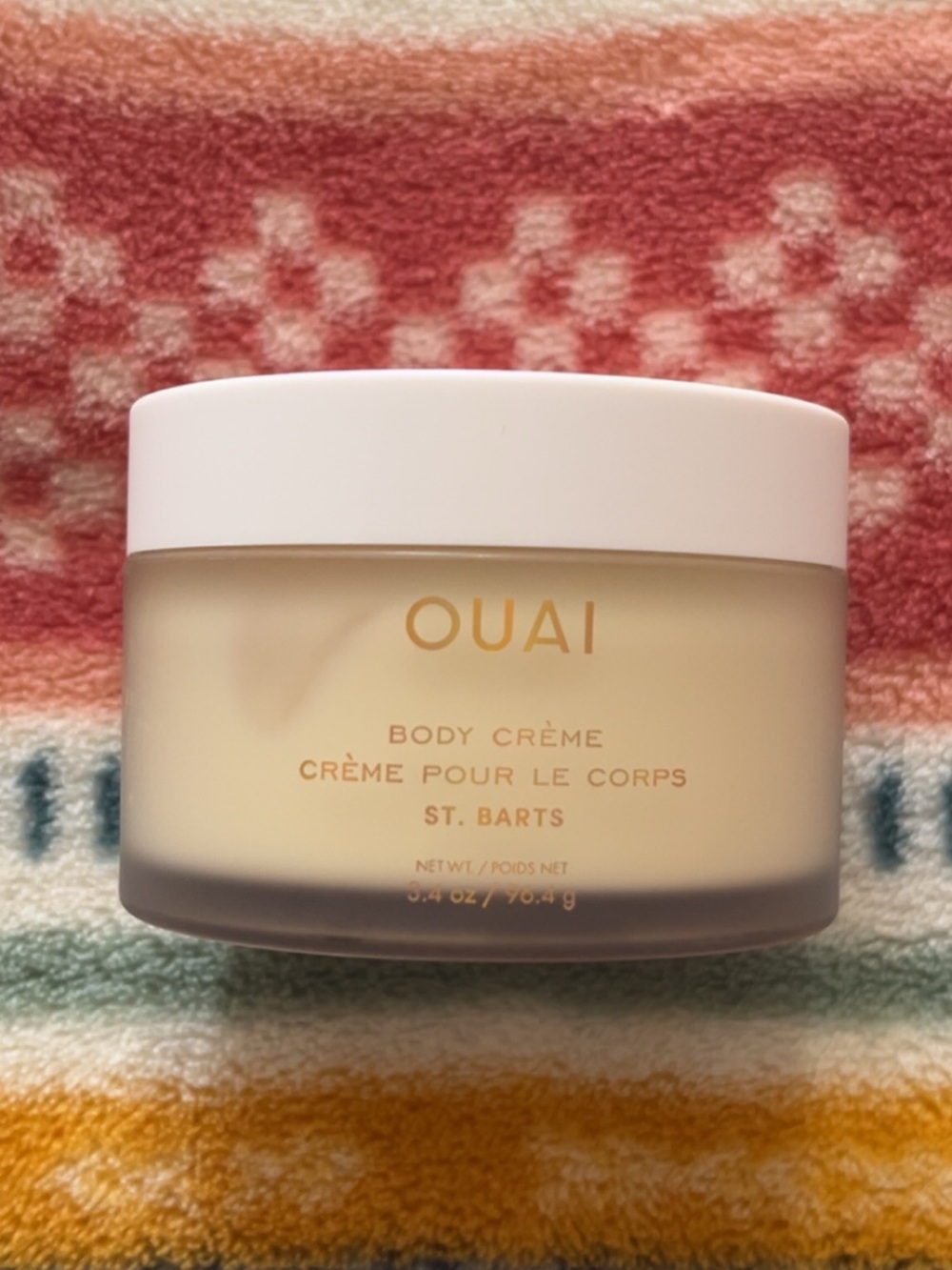 OUAI Body Crème St. Barts - Pale Yellow Jar